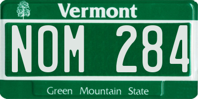 VT license plate NOM284