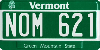 VT license plate NOM621