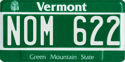 VT license plate NOM622