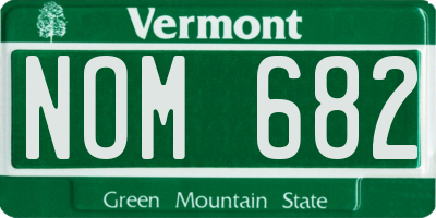 VT license plate NOM682