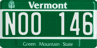 VT license plate NOO146