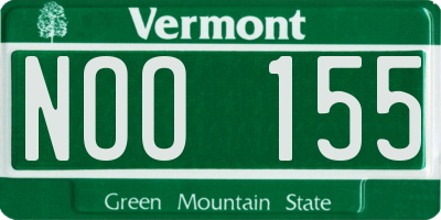 VT license plate NOO155