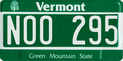 VT license plate NOO295