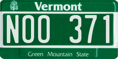 VT license plate NOO371