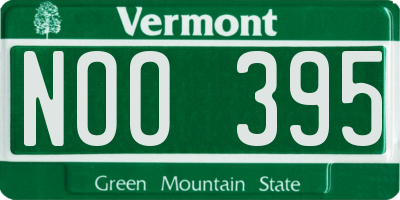 VT license plate NOO395