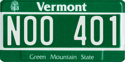 VT license plate NOO401