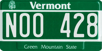VT license plate NOO428