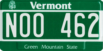VT license plate NOO462
