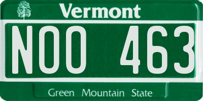 VT license plate NOO463