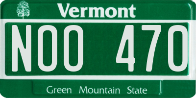 VT license plate NOO470