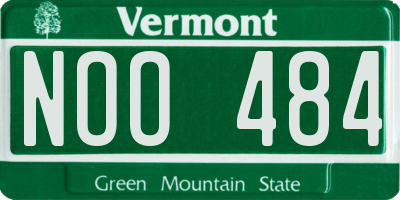 VT license plate NOO484