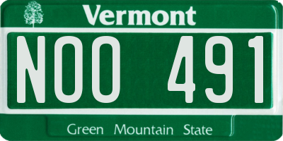 VT license plate NOO491
