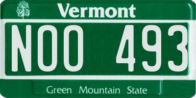 VT license plate NOO493