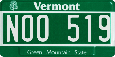 VT license plate NOO519
