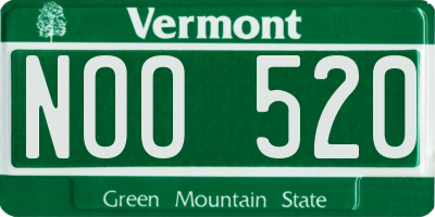 VT license plate NOO520