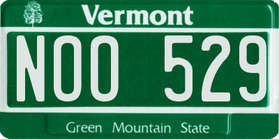 VT license plate NOO529