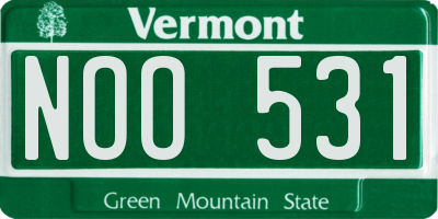 VT license plate NOO531