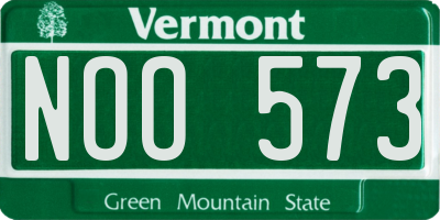 VT license plate NOO573