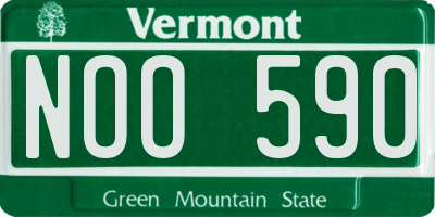 VT license plate NOO590