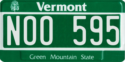 VT license plate NOO595