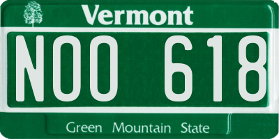 VT license plate NOO618