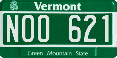 VT license plate NOO621