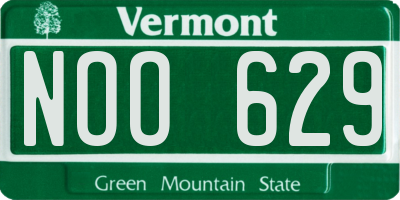 VT license plate NOO629