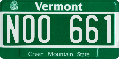 VT license plate NOO661