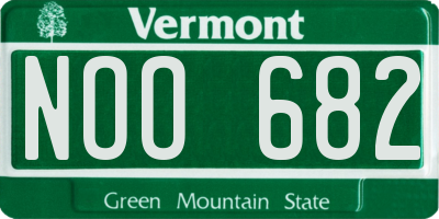 VT license plate NOO682