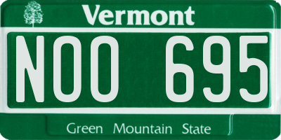 VT license plate NOO695