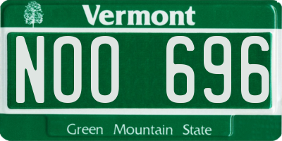 VT license plate NOO696