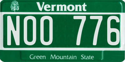 VT license plate NOO776