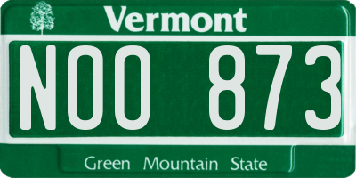 VT license plate NOO873