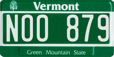 VT license plate NOO879