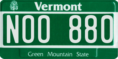 VT license plate NOO880