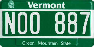 VT license plate NOO887