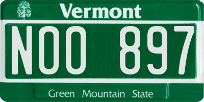 VT license plate NOO897