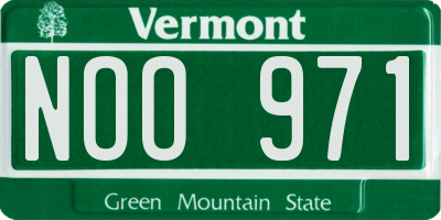 VT license plate NOO971
