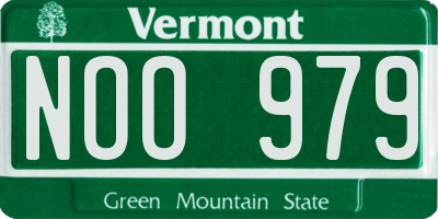 VT license plate NOO979