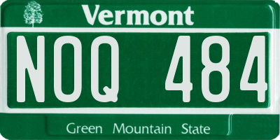 VT license plate NOQ484