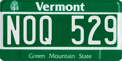 VT license plate NOQ529
