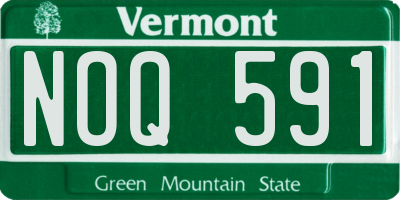 VT license plate NOQ591