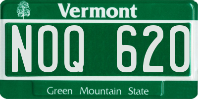 VT license plate NOQ620