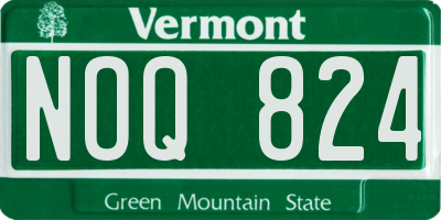 VT license plate NOQ824