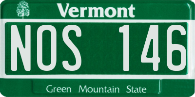 VT license plate NOS146