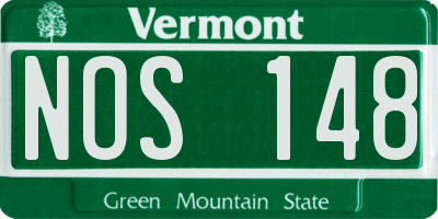 VT license plate NOS148
