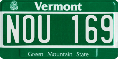 VT license plate NOU169