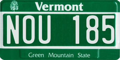 VT license plate NOU185