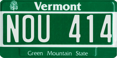 VT license plate NOU414