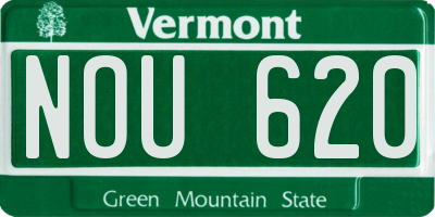 VT license plate NOU620